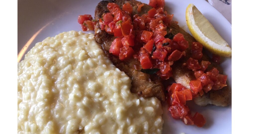 Risoto de Limão Siciliano com Filé de Peixe