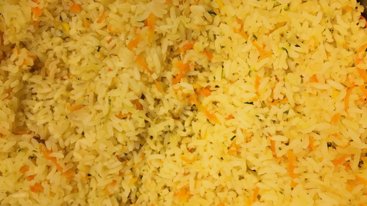 Arroz com Cenoura Ralada