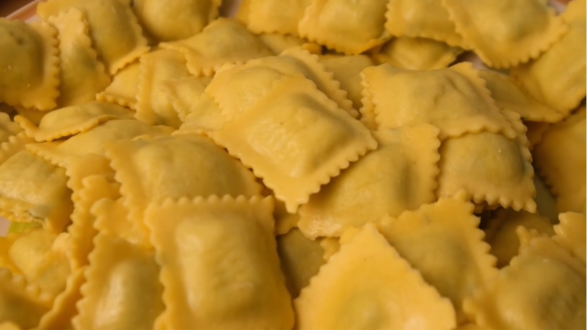 Ravioli ricota e espinafre