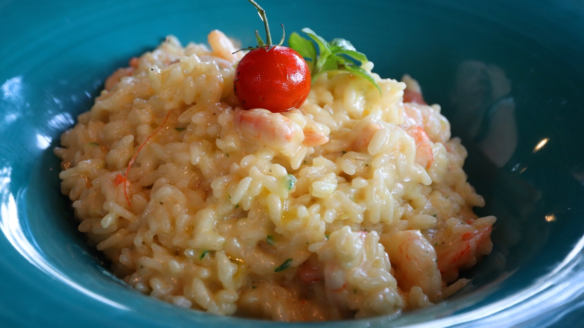 Risoto de camarão dia dos namorados