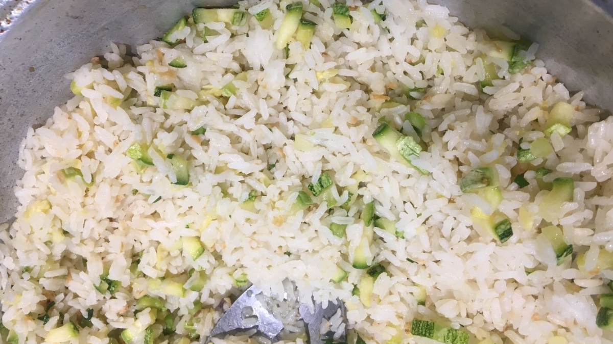 arroz com abobrinha