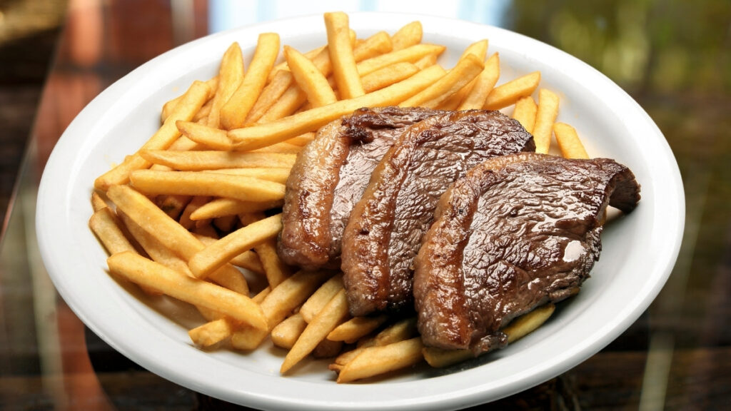 picanha com batata frita