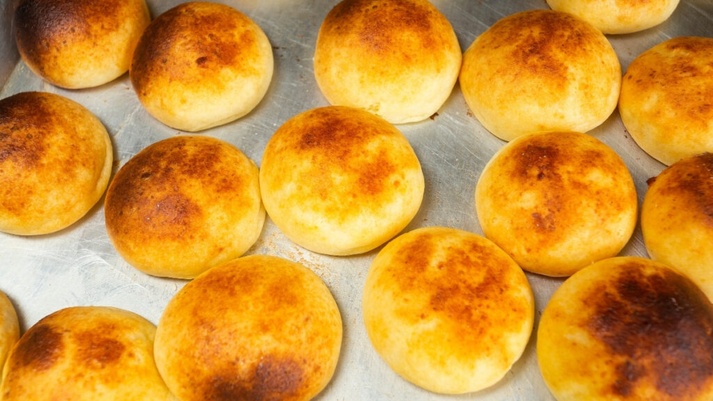 Pão de batata no forno