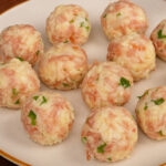 Bolinho de arroz com presunto