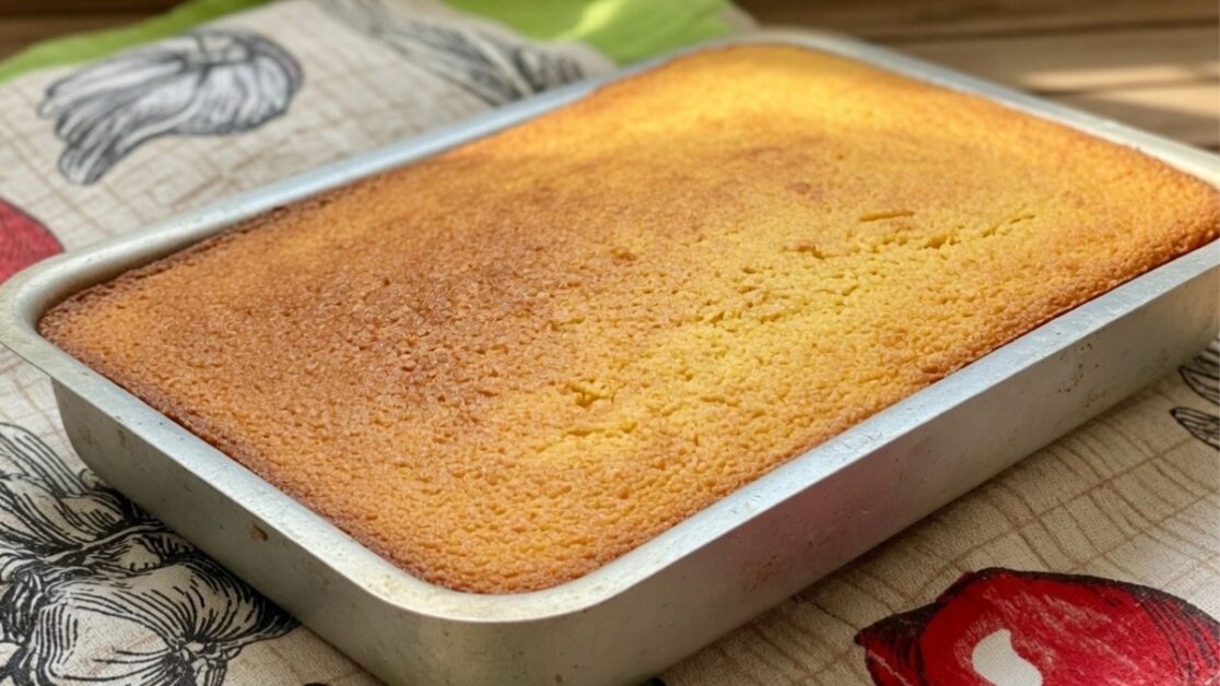 Bolo sem farinha de trigo econômico
