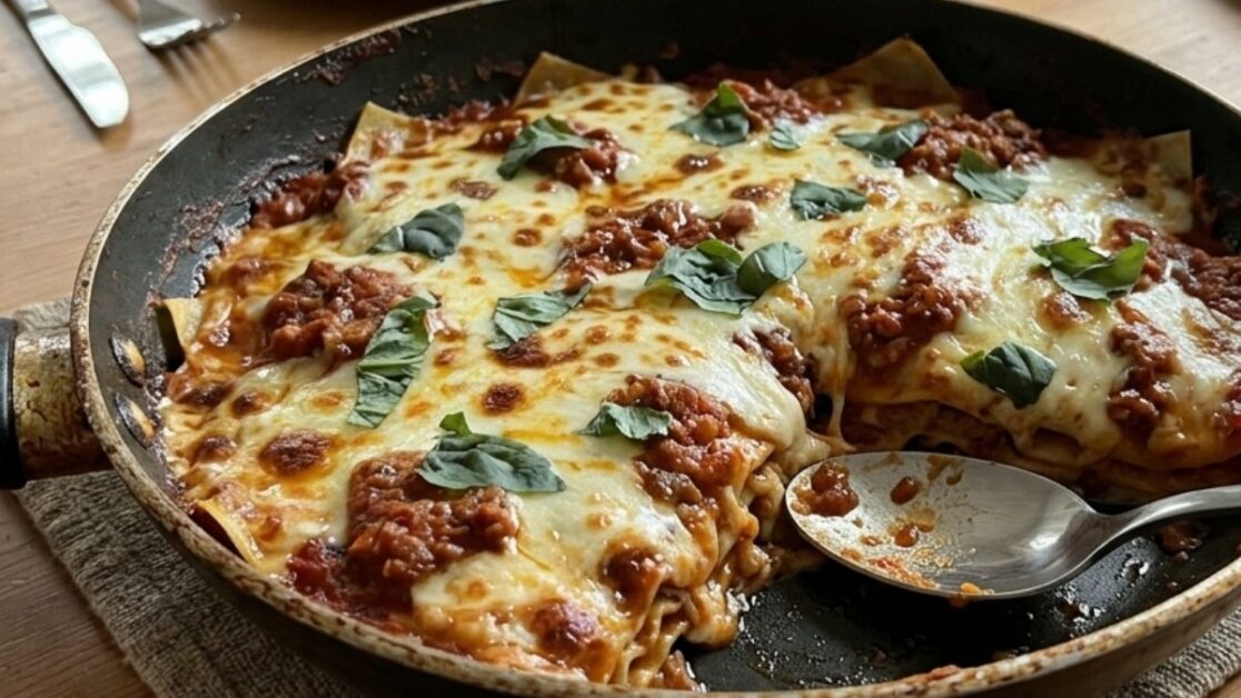 Lasanha de frigideira