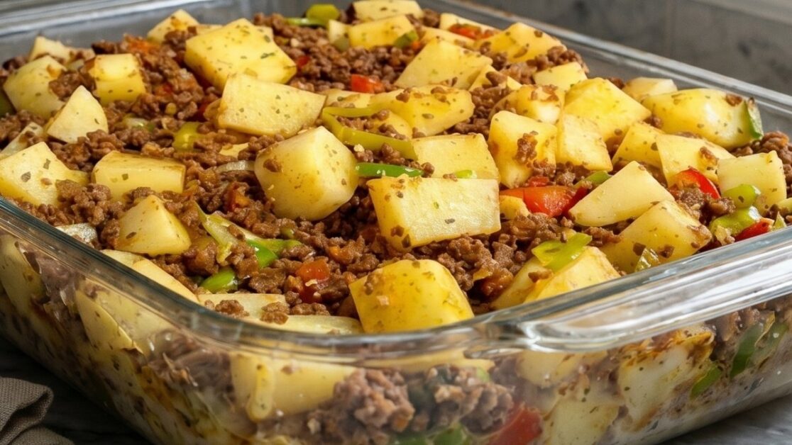 Carne moída com batata