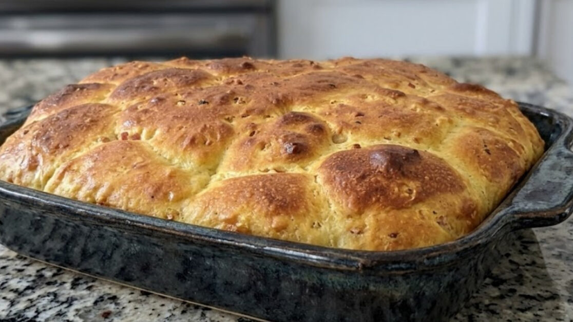 Pão caseiro sem sovar